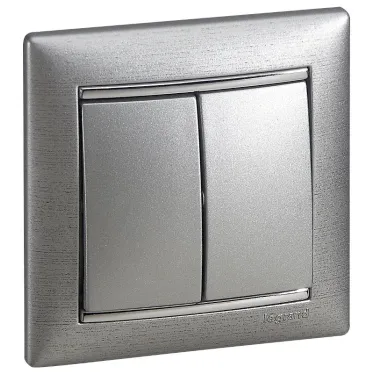 VALENA Рамка 1 пост матовый алюминий