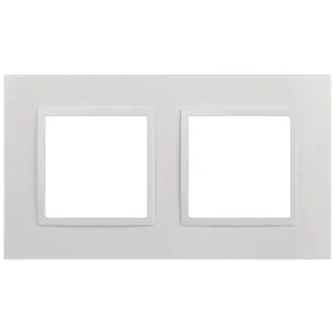 Рамка для розеток и выключателей Elegance 14-5012-01 Classic, на 2 поста, белый