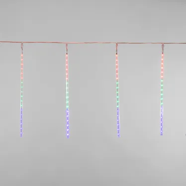 Гирлянда Тающие сосульки светодиодная, 8шт х 50см, шаг 50см, 230 В (с трансформатором) мульти светодиоды | 256-319-6 | NEON-NIGHT