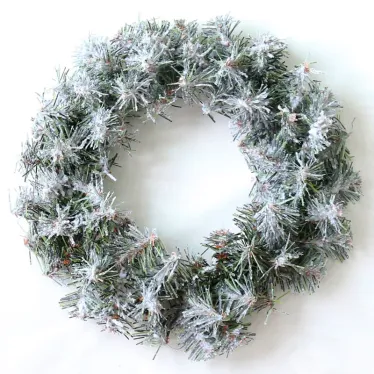 Заснеженный еловый венок Ø 30 см, ПВХ | 307-146 | NEON-NIGHT