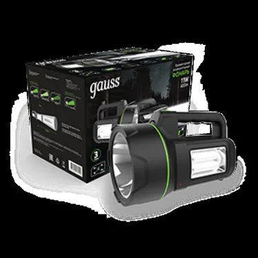 Фонарь светодиодный прожекторный 11 Вт 400 лм Черный IP42 аккумуляторный Li-ion 4800мАч GFL Gauss