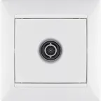 VALENA Рамка 1 пост горизонтальная белая