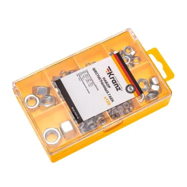 Набор шестигранных гаек. 120 шт.