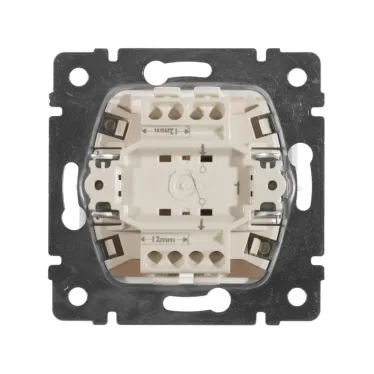 Выключатель одноклавишный, в рамку, белый