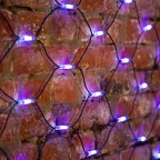 Гирлянда "Сеть" 2x4м, черный КАУЧУК, 560 LED Белые/Синие | 217-133 | NEON-NIGHT