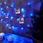 Гирлянда "Твинкл Лайт" 6 м, темно-зеленый ПВХ, 40 LED, цвет: Синий | 303-023 | NEON-NIGHT