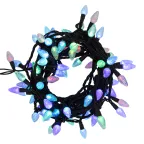 Гирлянда "Мультишишки" 10 м, черный Каучук, 80 диодов, цвет RGB | 303-509-3 | NEON-NIGHT