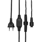 Гирлянда Айсикл (бахрома) светодиодный, 4,8 х 0,6 м, черный провод, 230 В, диоды синие,  176 LED  | 255-133 | NEON-NIGHT