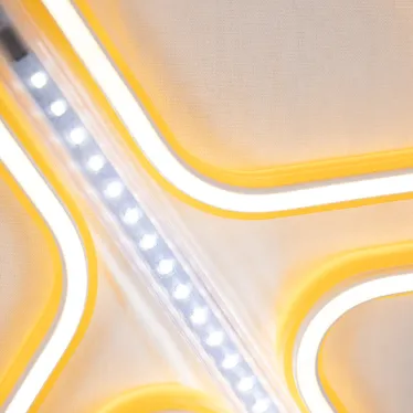 Фигура Снежинка из гибкого неона с эффектом тающих сосулек, 60х60 см, цвет свечения теплый белый/белый | 501-226 | NEON-NIGHT