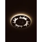 Светильник точечный встраиваемый DK LD30 BK декор cо светодиодной подсветкой MR16, 220V, max 11W, черный | Б0036498 | ЭРА