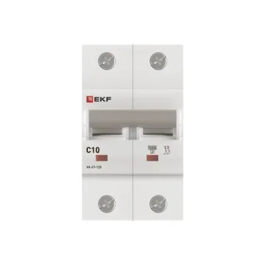 Автоматический выключатель ВА 47-125 2P 10А (C) 15кА PROXIMA  | mcb47125-2-10C | EKF