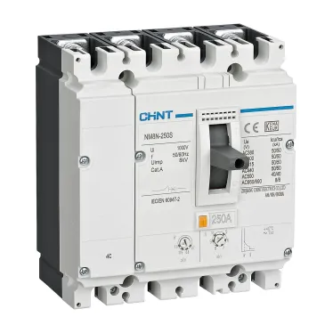 Выключатель автоматический NM8NDC-630S TM 4P 315А 50кА с рег. термомаг. расцепителем (R) | 269384 | CHINT