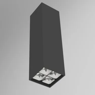 Светодиодный светильник DL-Box Reflect Multi 2x2 накладной 14 Вт 3000 К 80х80х300 мм RAL9005 черный муар | V1-R0-90255-20L17-2001430 | VARTON