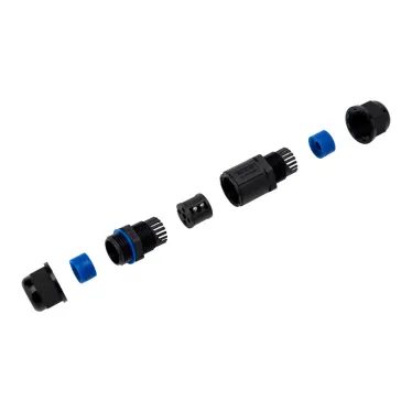 Кабельный коннектор I-образный (3PIN 0,5-1,5мм2) IP68, REXANT