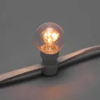 Гирлянда LED Galaxy Bulb String 10м, белый КАУЧУК, 30 ламп*6 LED ЖЕЛТЫЕ, влагостойкая IP65 | 331-301 | NEON-NIGHT