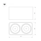 Светильник SP-CUBUS-S195x100-2х8W Warm3000 (BK, 45 deg, 230V) (Arlight, IP20 Металл, 3 года) | 036057 | Arlight