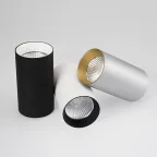 Светильник накладной SP-POLO-R85-1-15W Day White 40deg (Black, Gold Ring) | 022952 | Arlight