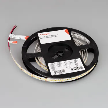 Светодиодная лента RT-A240-10mm 24V Day5000 (22 W/m, IP20, 2835, 5m) (Arlight, высок.эфф.150 лм/Вт) | 038742 | Arlight