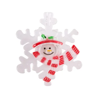 Фигура световая "Снеговик на снежинке" RGB на присоске | 501-021 | NEON-NIGHT