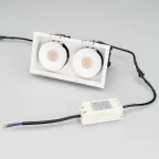 Светильник CL-SIMPLE-S148x80-2x9W Day4000 (WH, 45 deg) | 028150 | Arlight