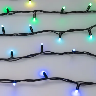 Светодиодная гирлянда ARD-STRING-PRO-10000-BLACK-100LED-MILK-LIVE RGB-DMX (24V, 10W) (Ardecoled, IP65) | 031754 | Arlight