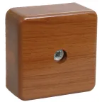 Коробка распаячная КМ для открытой проводки 50х50х20мм дуб