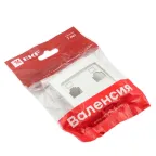 Валенсия лицевая панель розетки RJ-45 2-местная жемчуг