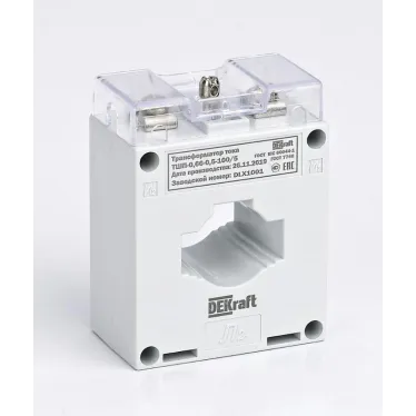 Трансформатор тока ТШП-0.66 0.5 100/5 5ВА, диаметр 30мм