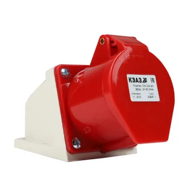 Розетка 124-32А-6h-380AC-3P+PE-IP44