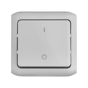 Quteo Серый Выключатель двухполюсный IP44 | 782339 | Legrand