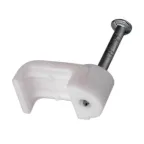 Крепеж кабеля плоский 10х3 мм, белый (50 шт/уп)