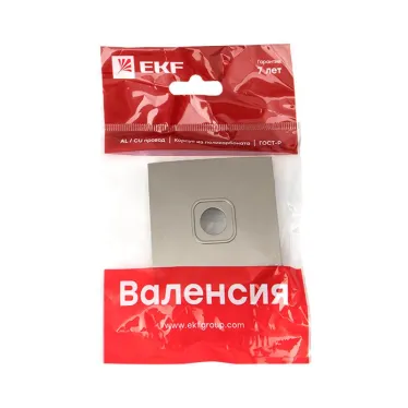 Валенсия лицевая панель розетки TV 1-местная 75Ом 5-862МГц кашемир