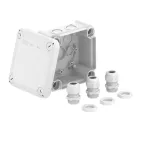 Коробка распределительная T60 114x114x57 IP67 + 3 сальника