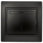 Переключатель Intro Plano 1-103-05 одноклавишный 10А-250В, IP20, СУ, антрацит