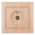 Розетка TV одиночная, СУ, Plano, сосна, 1-301-11