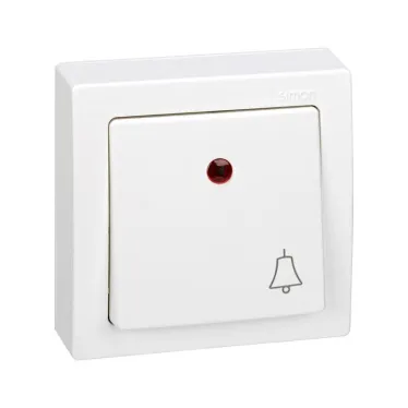 Кнопка клавишная с подсветкой, 10А 250В, S73L, механизм