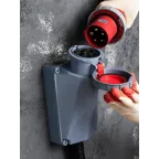 Розетка стационарная наружная 1452 3Р+РЕ+N 125А 380В IP67 PROxima