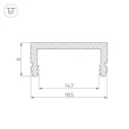 Профиль ARH-CH15-2000 ANOD (ARL, Металл)
