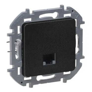 Информационная розетка RJ 45 категория 6 UTP INSPIRIA антрацит