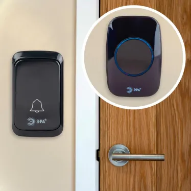 Звонок дверной C88 беспроводной, черный, 36 мелодий