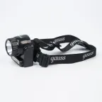 Фонарь светодиодный налобный 6 Вт 180 лм Черный IP42 аккумуляторный Lead acid 800мАч GFL Gauss