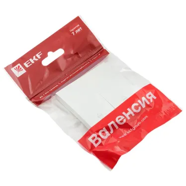 Валенсия лицевая панель выключателя 2-кл. проходного 10А жемчуг