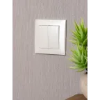 Валенсия лицевая панель выключателя 2-кл. 10А жемчуг