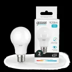 Лампа светодиодная LED 10 Вт 920 лм 4100К А60 груша нейтральный E27 AC 220В Elementary Gauss