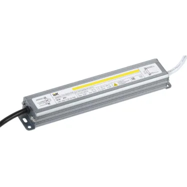 Драйвер LED ИПСН-PRO 30Вт 12 В блок- шнуры IP67 IEK