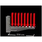 Консоль с опорой ML 200 мм облегченная