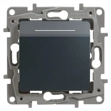 ETIKA Выключатель ключ-карта антрацит