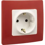 ETIKA Рамка 1 пост красная