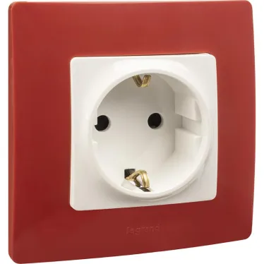 ETIKA Рамка 1 пост красная