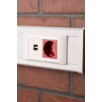 Розетка USB, сила тока 2.1 А (2 гнезда) без индикатора